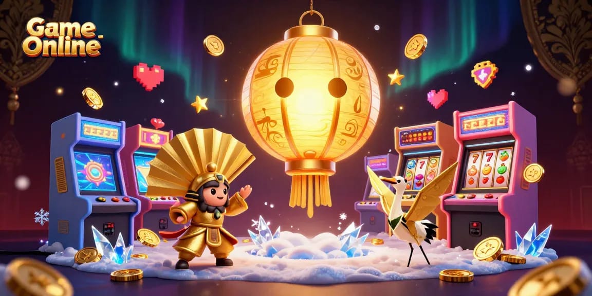 Experience the thrilling world of Game Online with vibrant characters and arcade elements.