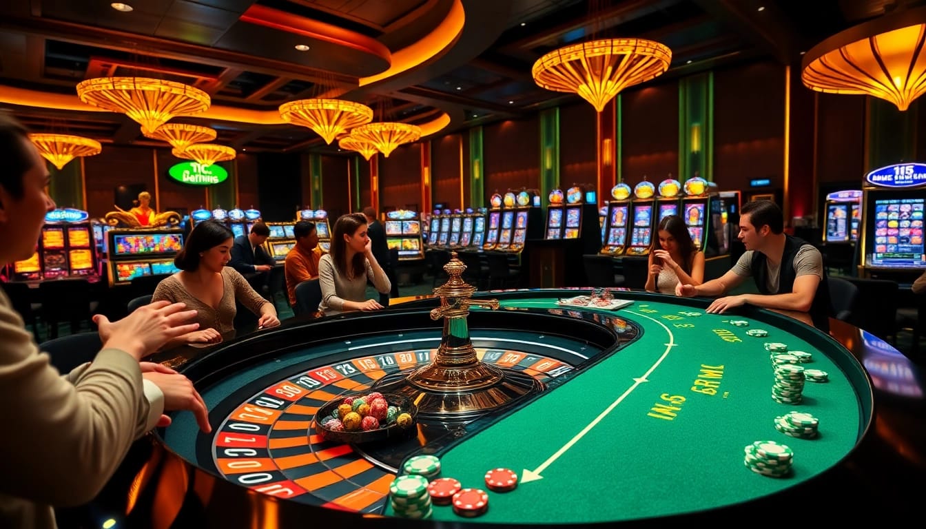 Engaged players enjoy a luxurious live dealer game atmosphere at rikvip casino.