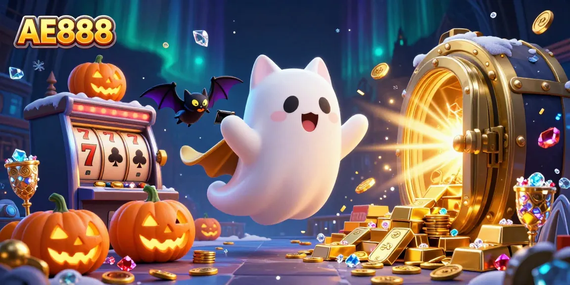 Play with AE888 in a haunted casino mansion filled with treasures and spooky characters.