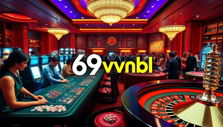 Experience thrilling gameplay at https://69vnbl.com/ with lively casino activities captured through engaging players and vibrant slot machines.