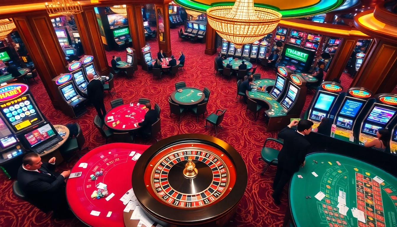 Experience the thrill of gambling at THABET with exciting games and vibrant casino atmosphere.
