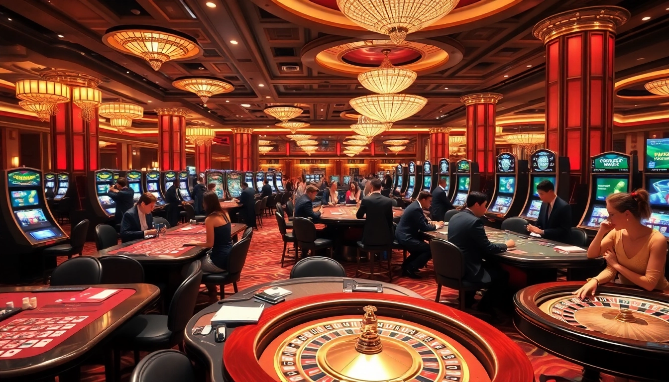 Experience excitement at https://king88b.us.com/ with players enjoying luxury casino games and vibrant slot machines.