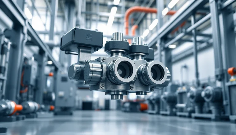 Close-up of HM88 series valve manifold in an industrial setting, showcasing its precision design and applications.