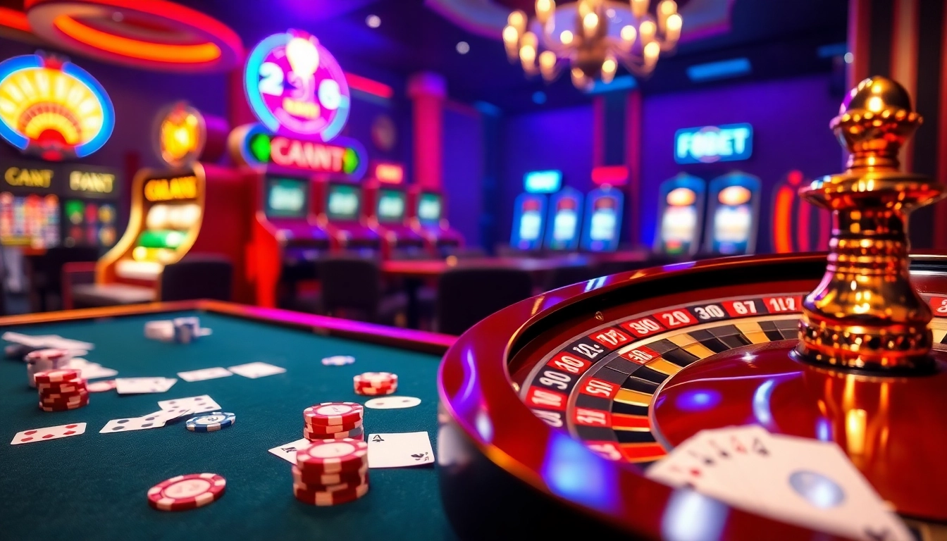 F8BET gaming table displaying vibrant cards and poker chips, evoking excitement and luxury.