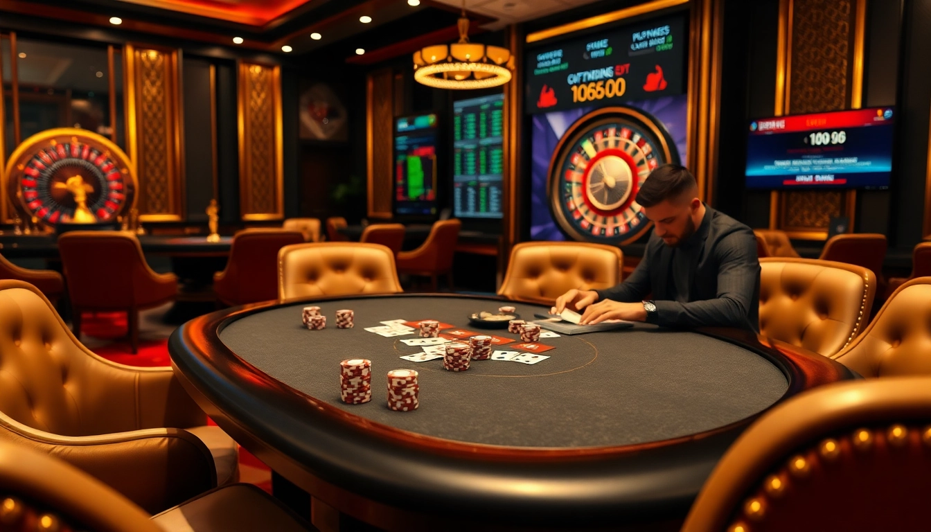 Experience the thrill of online gambling at https://vnew88.vip/ with high-stakes poker and roulette.