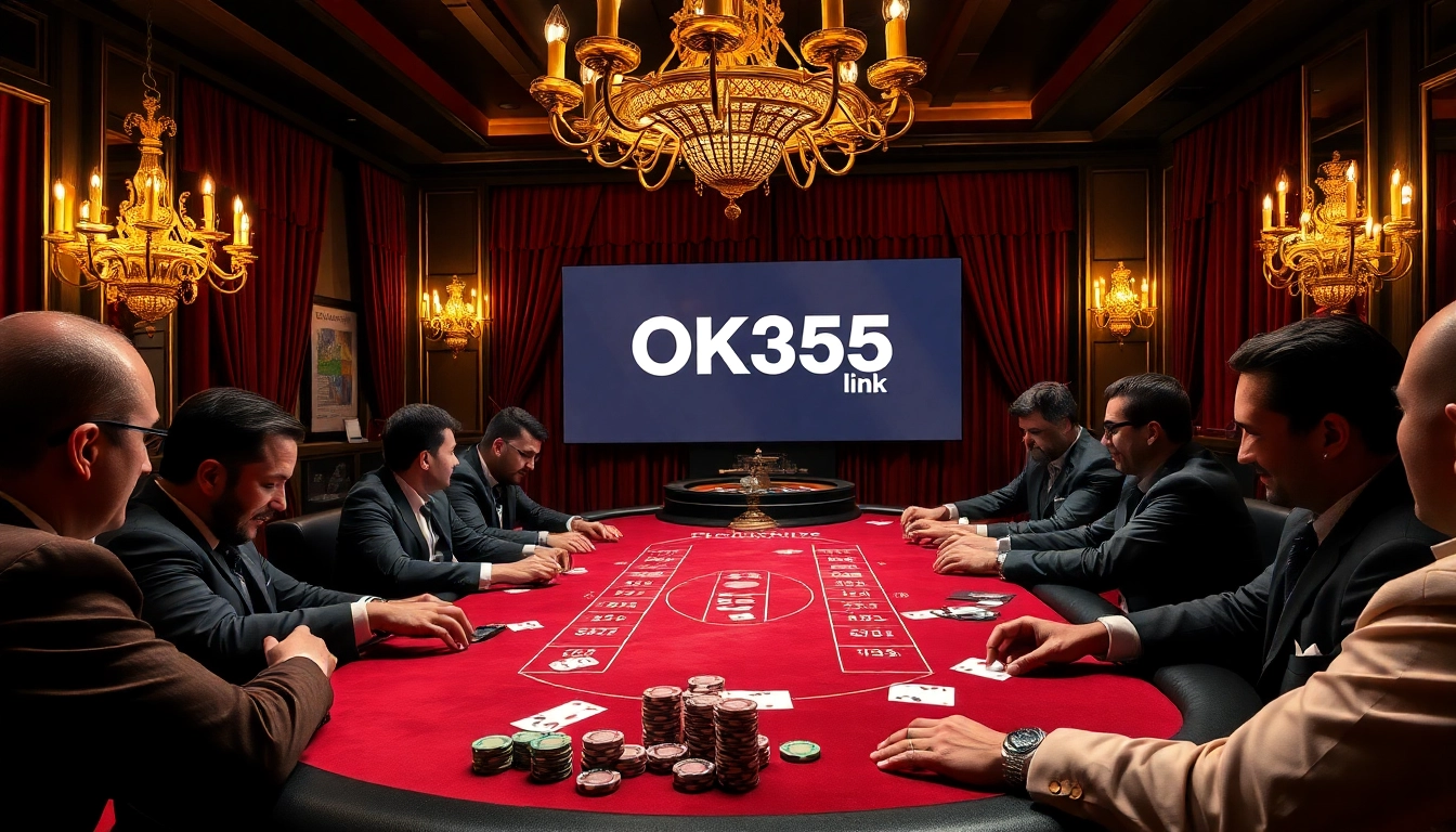 Experience premium poker gameplay at OK365 link with vibrant chips and luxury ambiance.