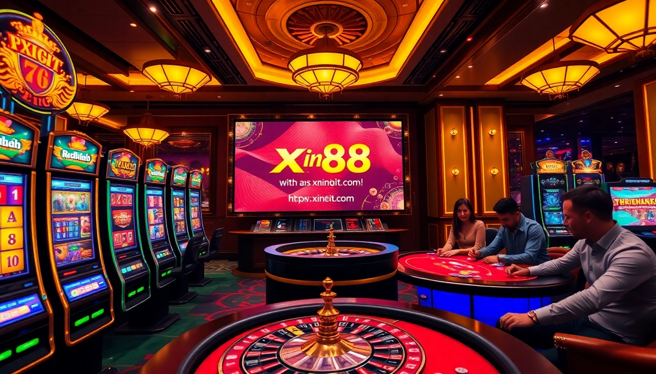 Experience vibrant gambling excitement at https://xin88it.com/ with luxurious slot machines and poker tables.
