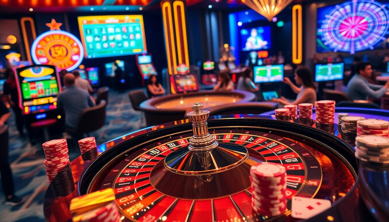 Betting on roulette at https://rr88ez.com/ with vibrant chips and a lively casino atmosphere.