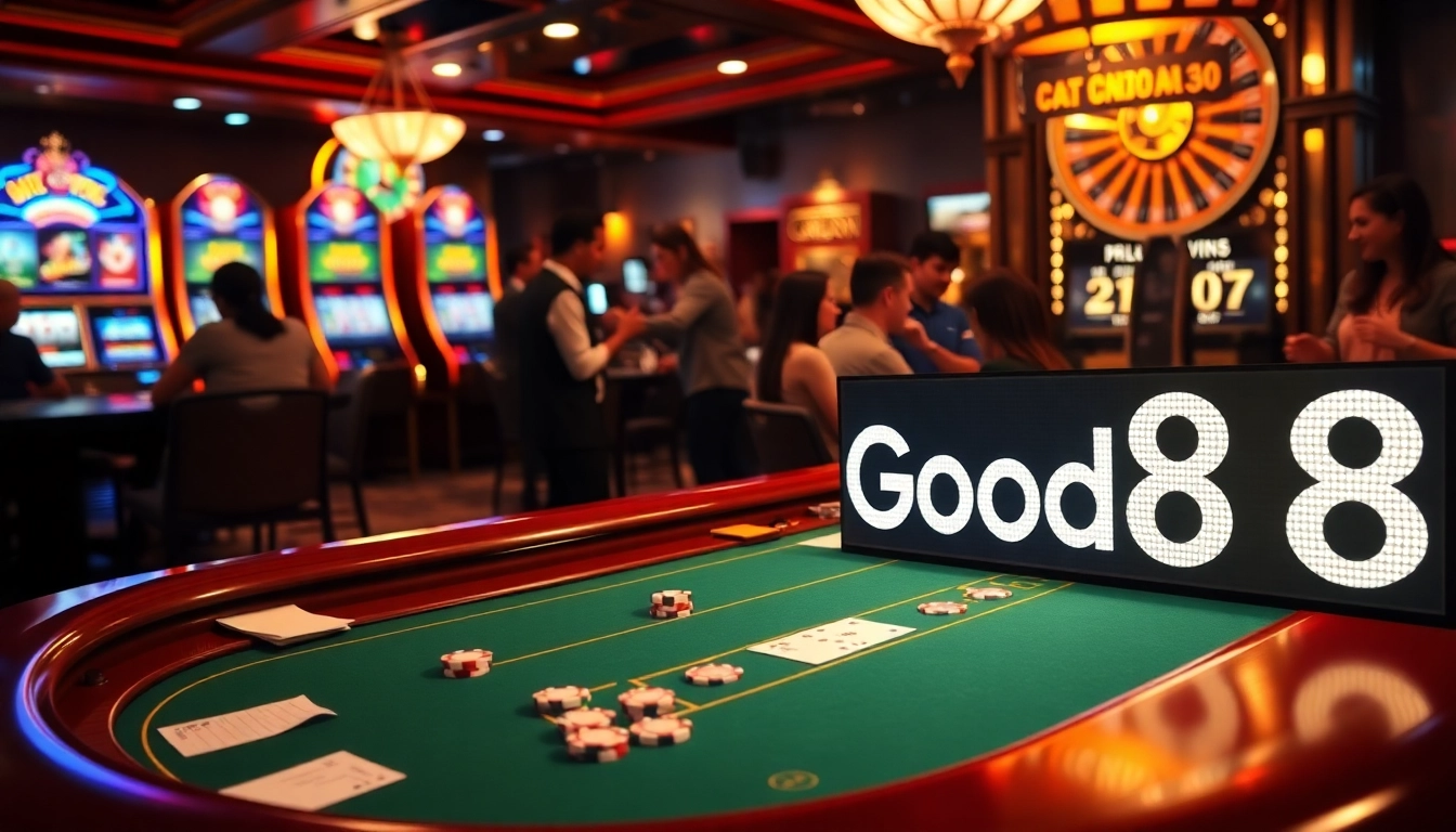 Experience the thrill of gambling at the Good88 casino with exciting games and vibrant atmosphere.