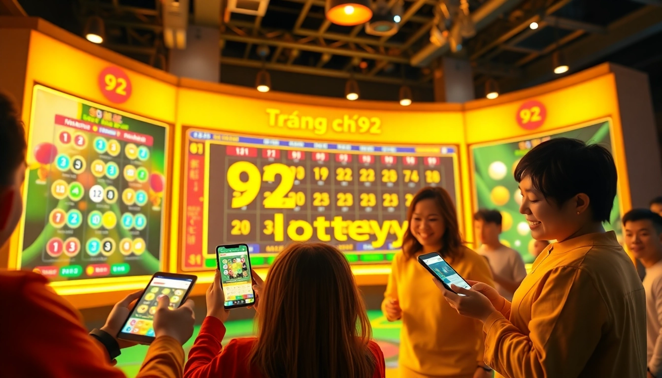 Exciting online gaming experience on Trang chủ 92lottery platform showcasing lottery draw.