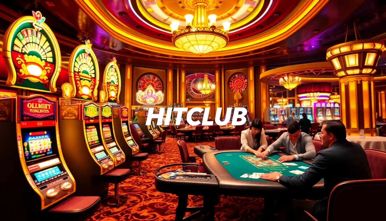 Engage with HITCLUB's vibrant online casino experience featuring dynamic slot machines and rich gaming elements.