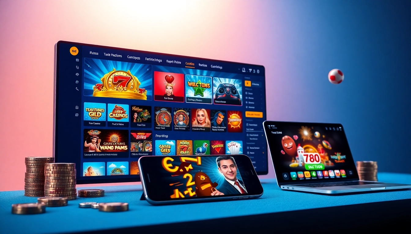 Dynamic gaming experience at TR88.GG with vibrant slots and casino visuals.