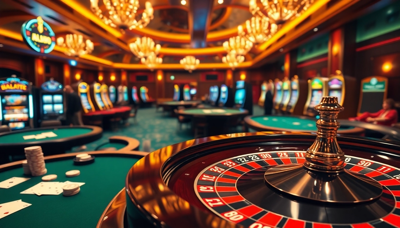 Enjoying a thrilling roulette game at https://go8s.bio/ casino featuring vibrant tables and exciting slot machines.