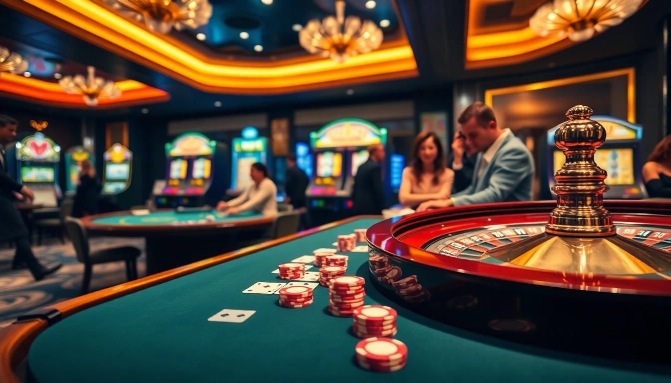 Trải nghiệm hành động cá cược với mức cược cao tại https://luck8.net với cảnh sòng bạc hấp dẫn có bàn poker và roulette.