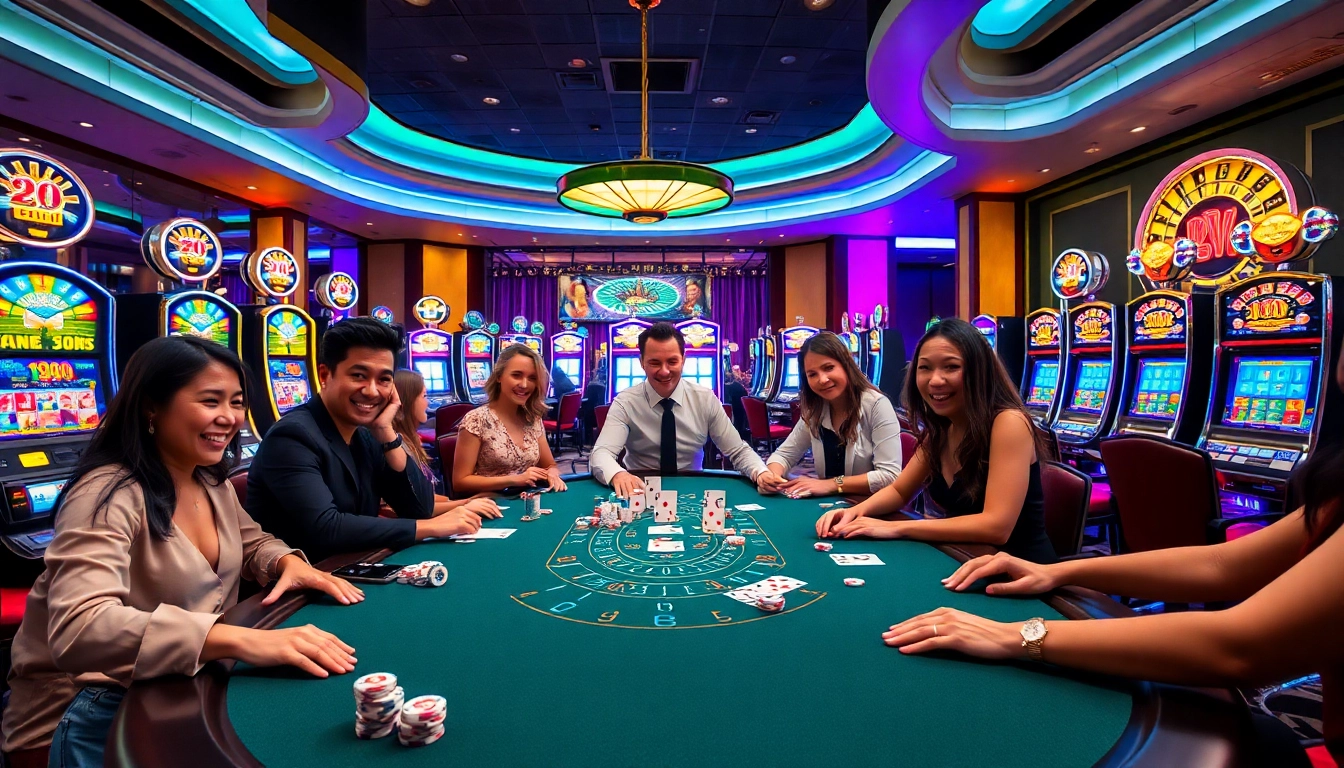 Players enjoying a thrilling blackjack game at 888new's luxurious casino.