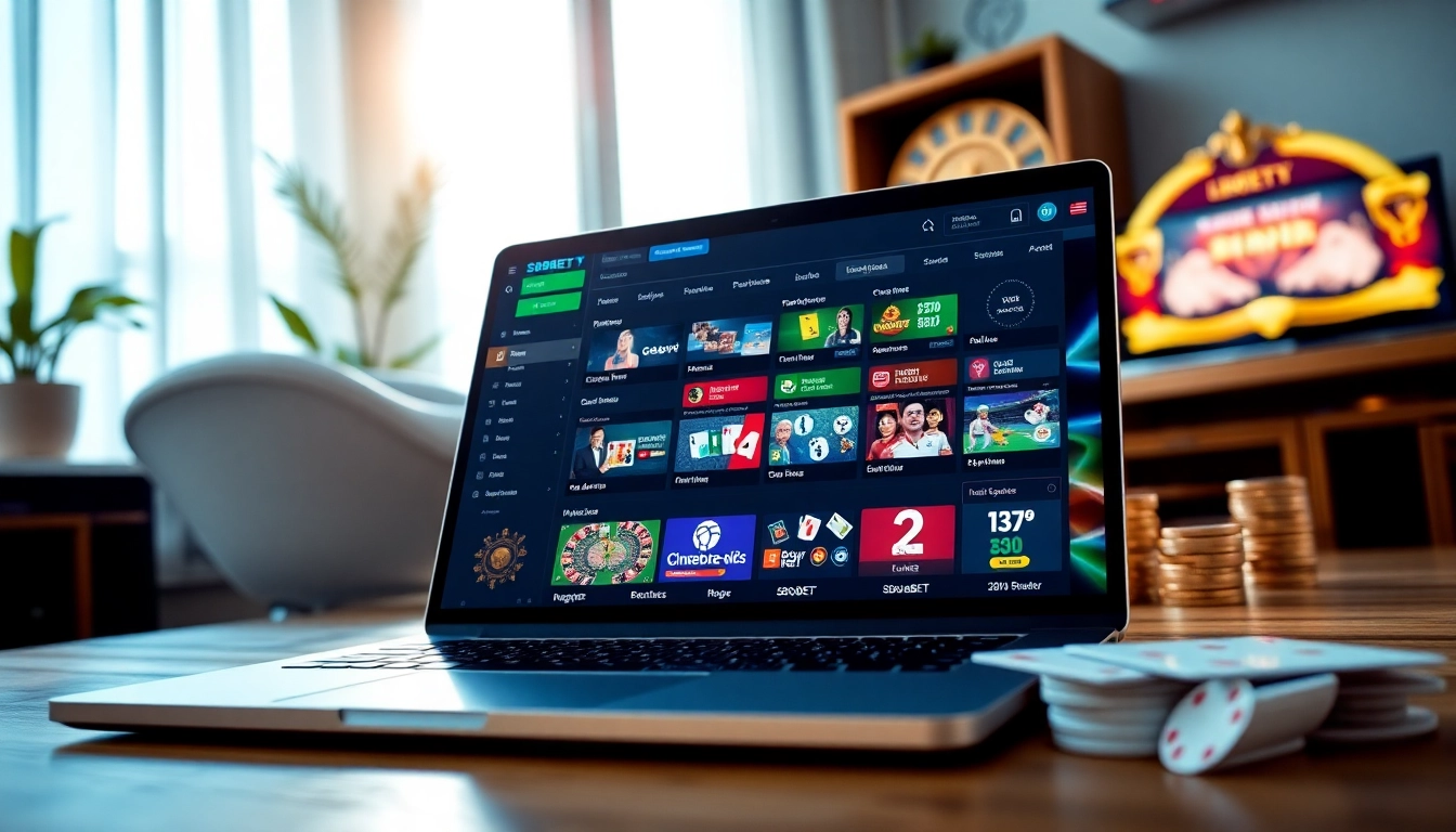 Engaging online betting scene on sbobet.dance showcasing diverse gaming options