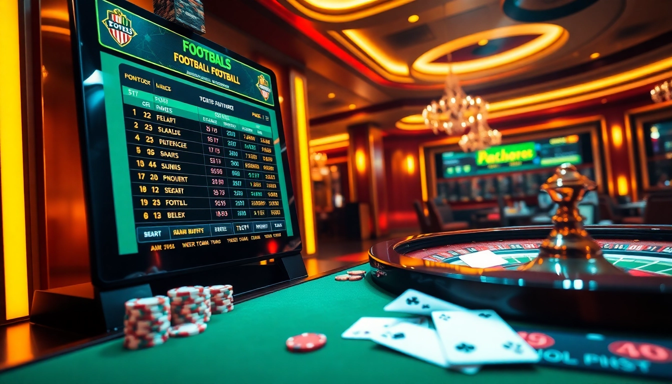 Place your bets at https://keobongda88.co/ with vivid poker chips and a lively betting scene.