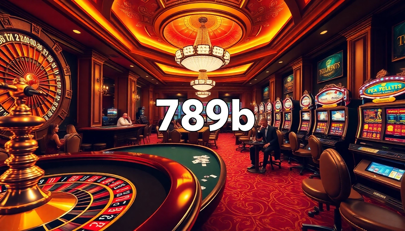 Players engaging in high-stakes poker at a casino featuring 789b gaming elements.