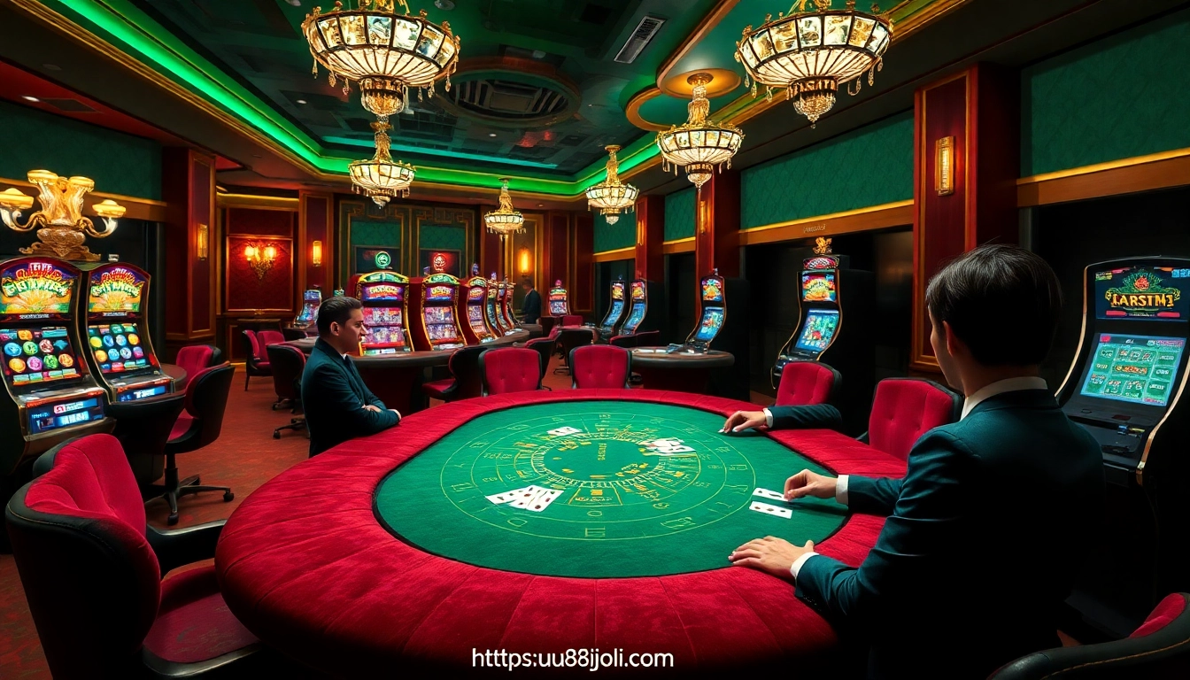 Experience high-stakes action at https://uu88joli.com/ with poker tables, slot machines, and luxury atmosphere.