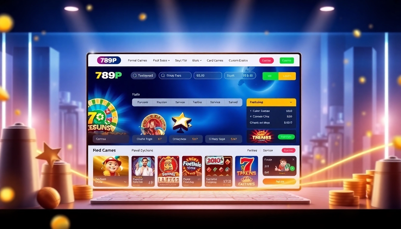 Discover the user-friendly interface of 789P, showcasing exciting casino games and real-time support.