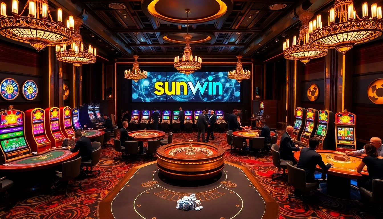 Players winning at casino games, experiencing the thrill of sunwin betting.