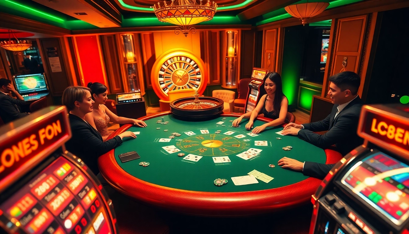 Engage in thrilling poker action at LC88M.COM with vibrant casino visuals and exciting gameplay.