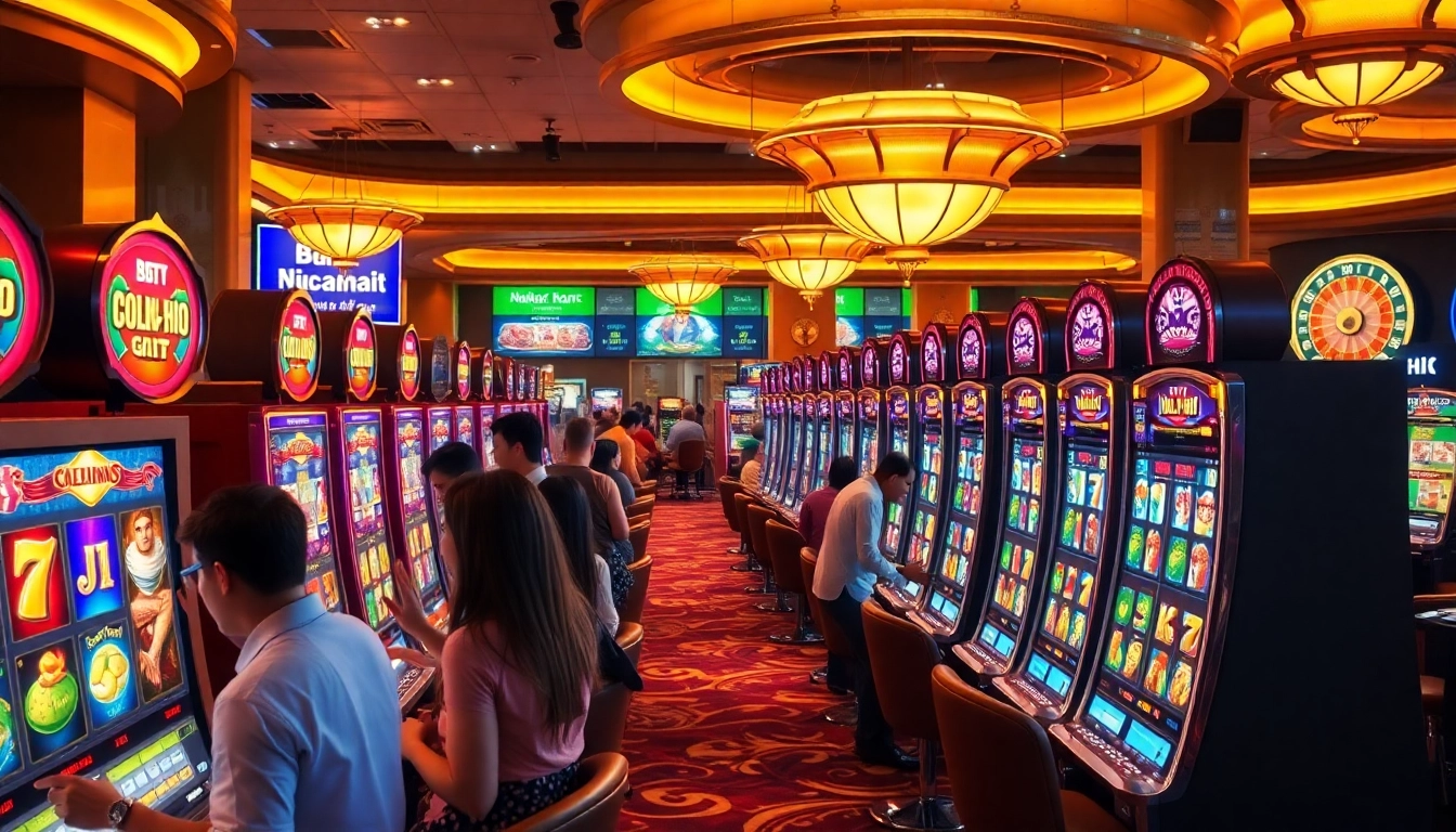 Experience the thrill of playing nổ hũ slots with vibrant machines, exciting visuals, and engaging gameplay.