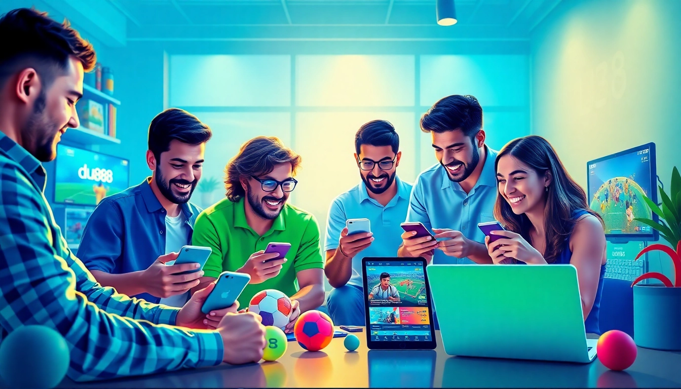 Exciting online gaming experience at du88 with diverse players using modern technology