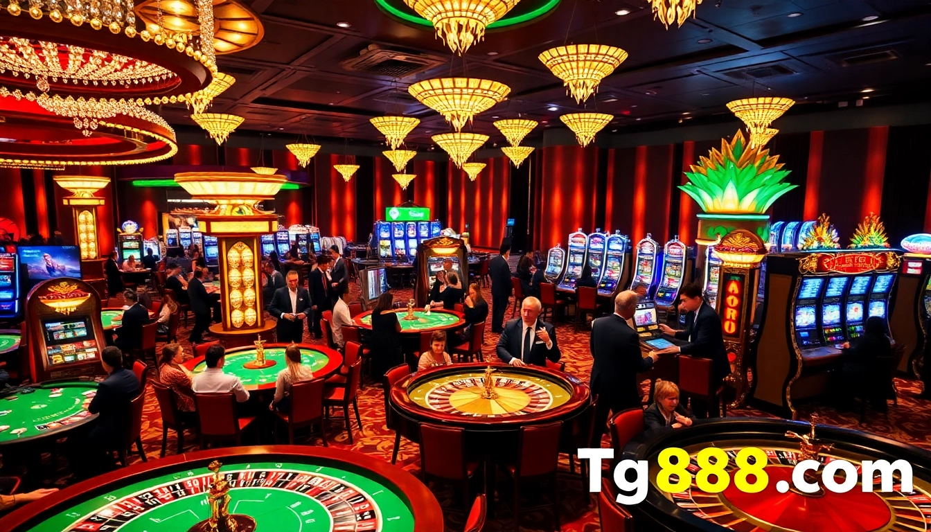 Experience thrilling moments at Tg88.com with exciting casino games and vibrant gambling atmosphere.
