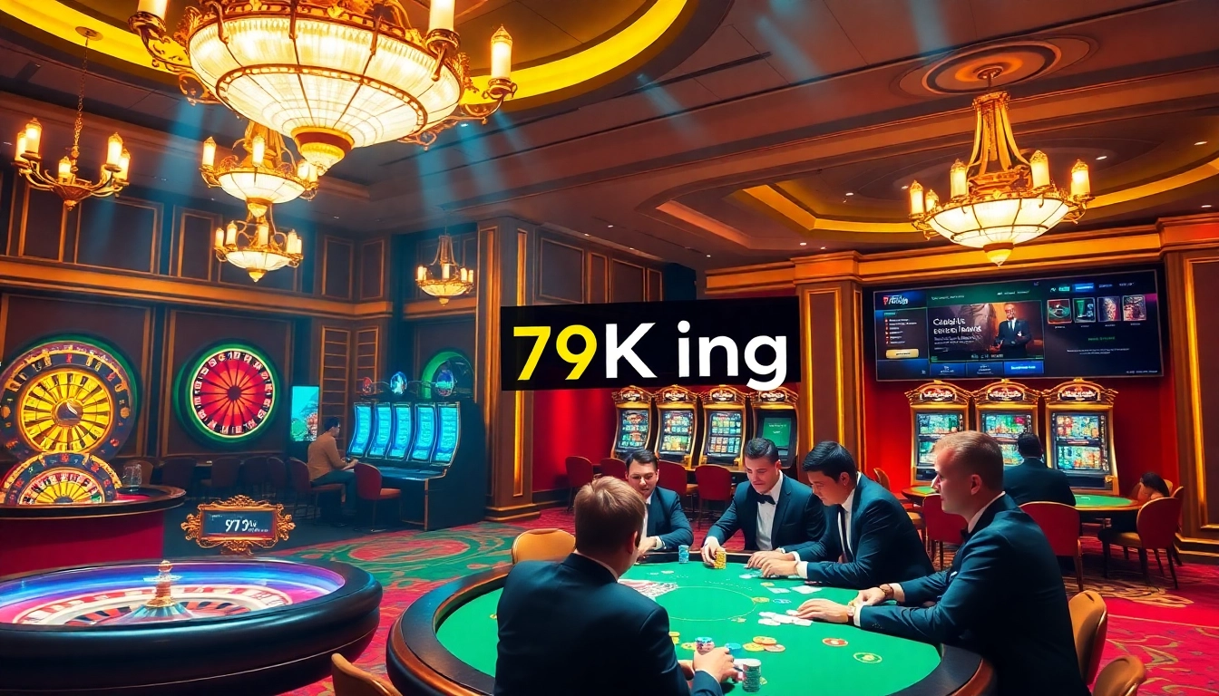 79King offers thrilling casino experiences with vibrant tables, poker chips, and engaging gameplay.
