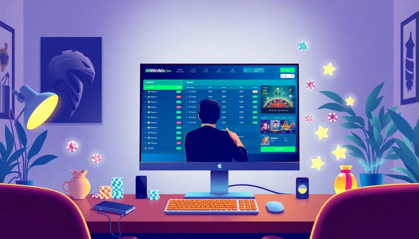 Experience the excitement of online gaming at 98winwin.live with vibrant visuals and engaging settings.