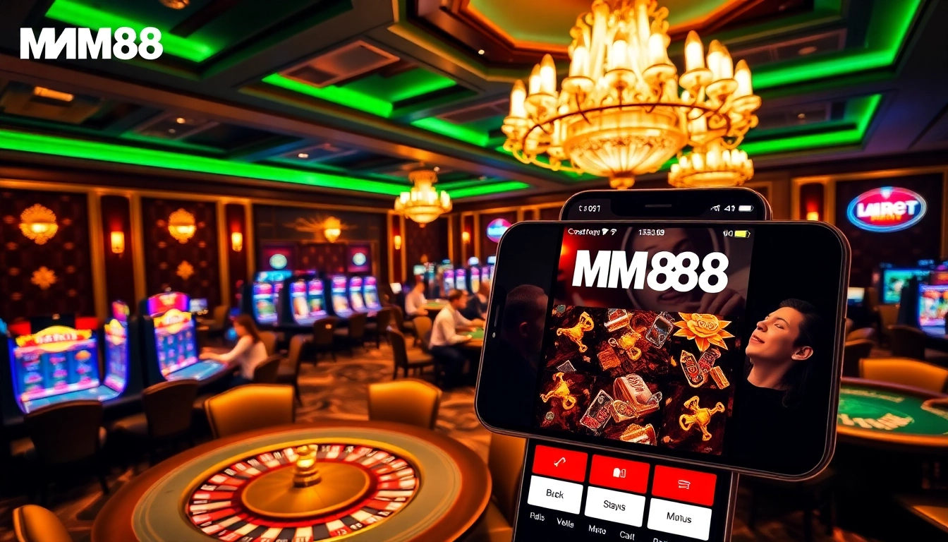 Experience luxury betting at MM88 with engaging casino games and vibrant slot machines.