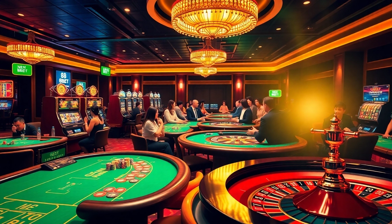 Experience the excitement of nhà cái 88BET with vibrant casino tables and engaging gameplay.