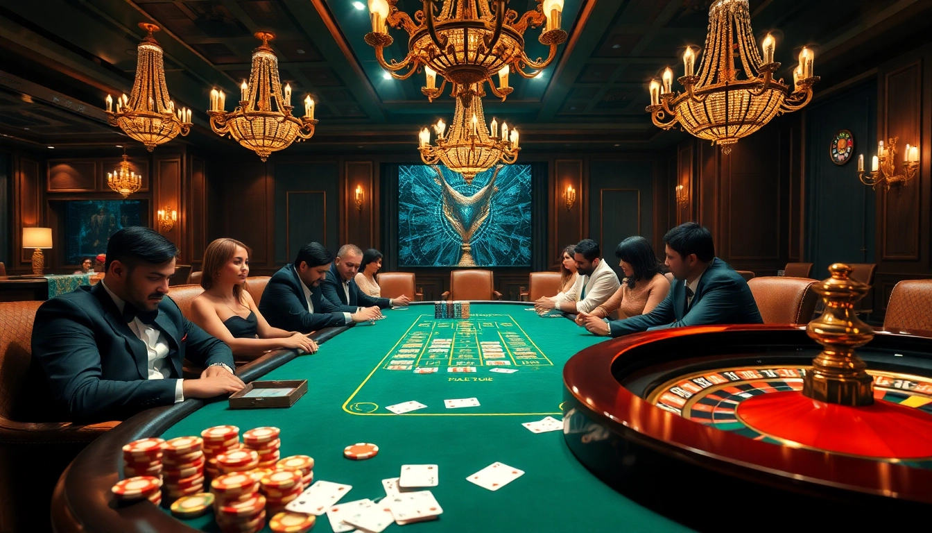 X88.tours features a high-stakes poker game with vibrant chips and cards at a luxurious casino.