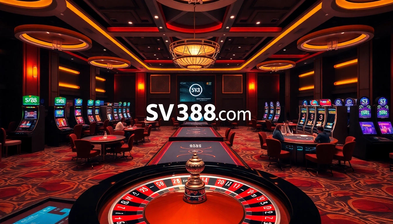 Experience thrilling gaming action at SV388 com with exciting roulette and poker tables.