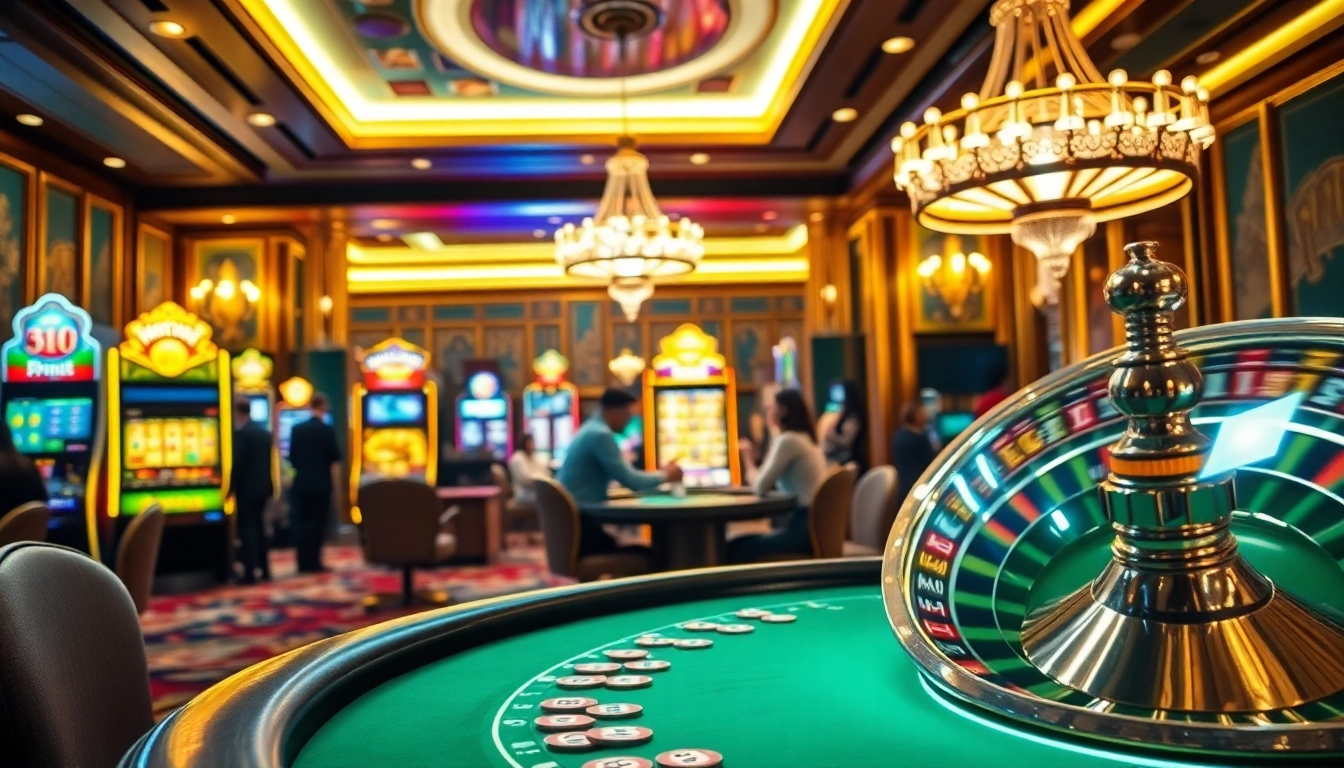 Players engaged in a poker game in a luxurious casino atmosphere featuring 89bet elements.
