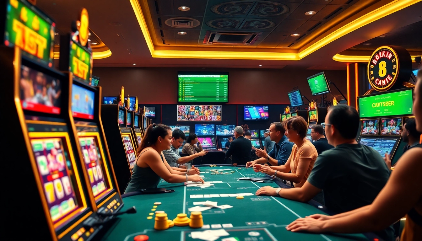 Explore the exciting gaming atmosphere at luck8win.live with vibrant casino action and interactive experiences.