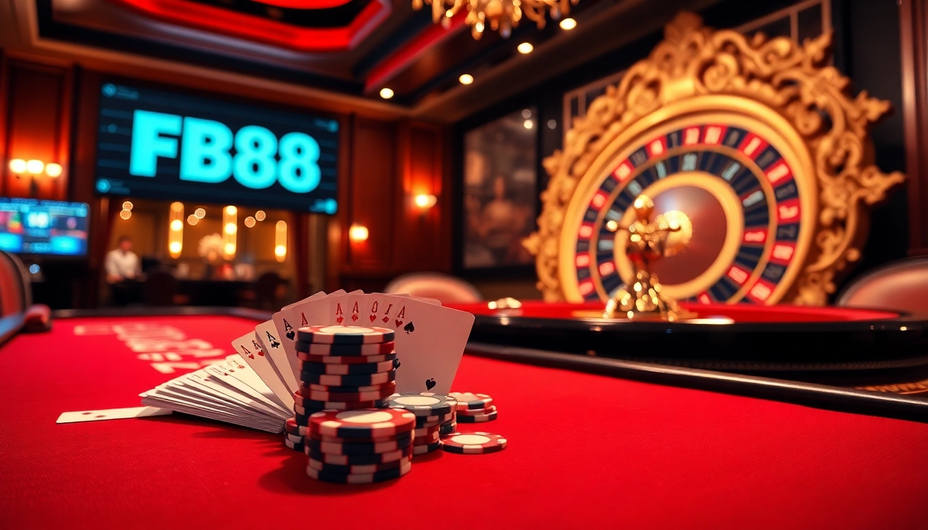 Experience the thrills of fb88 with high-stakes poker action and luxurious casino ambiance.