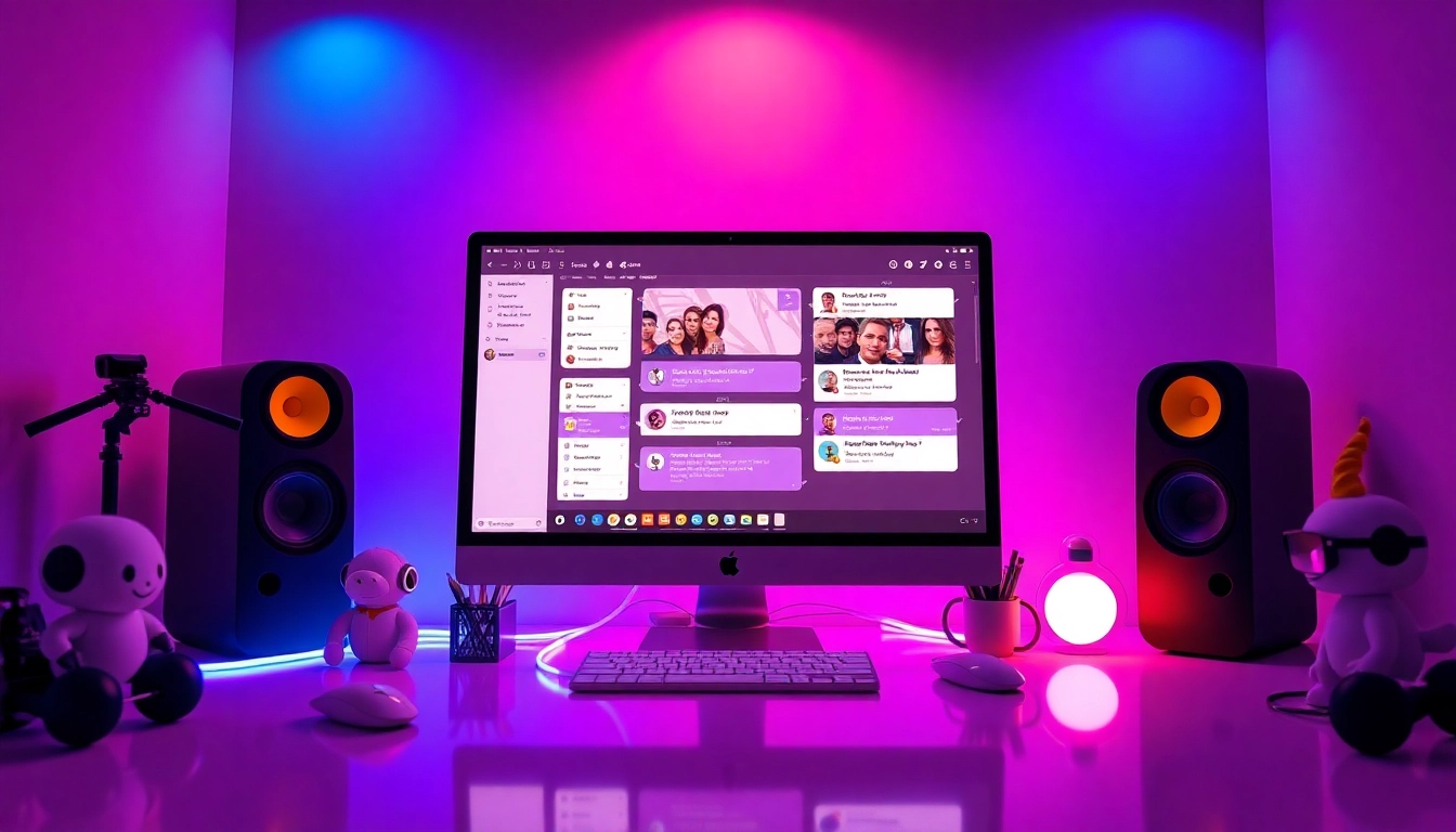 Engaging NSFW AI chat interface in a modern workspace.