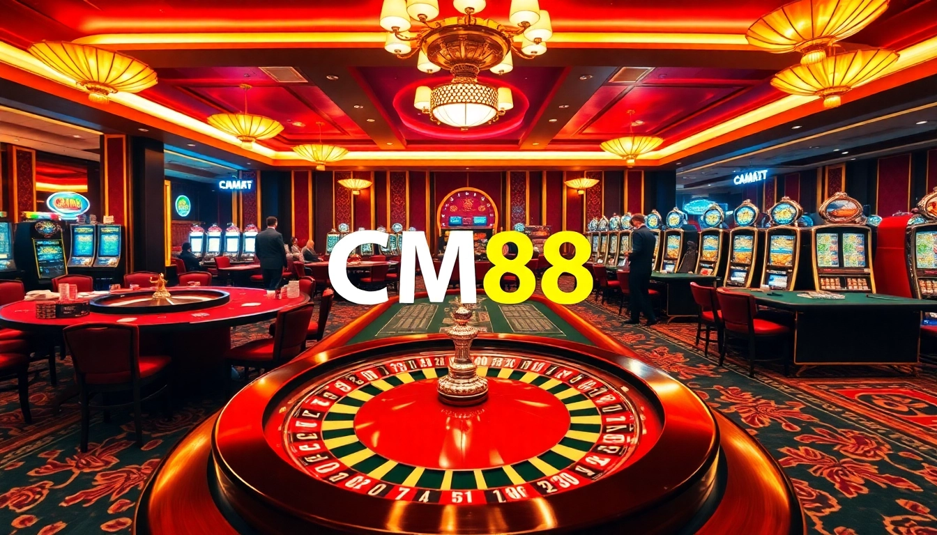 Experience high-stakes excitement at CM88 with engaging casino games in a luxurious setting.