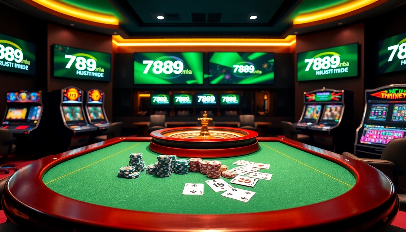 Experience luxurious online gaming with 789f.mba featuring vibrant casino tables.