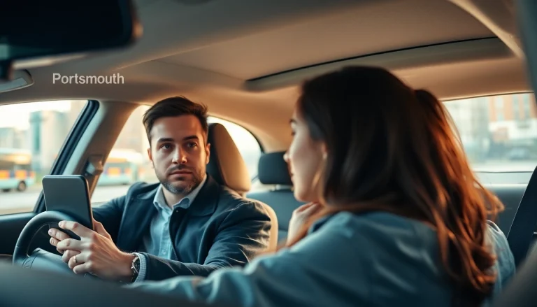 Learn intensive driving course Portsmouth with an instructor in an urban setting, showcasing expert guidance.