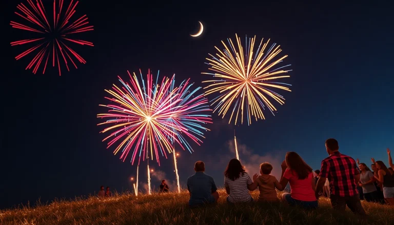Witness stunning fireworks for sale lighting up the night sky with vibrant colors.