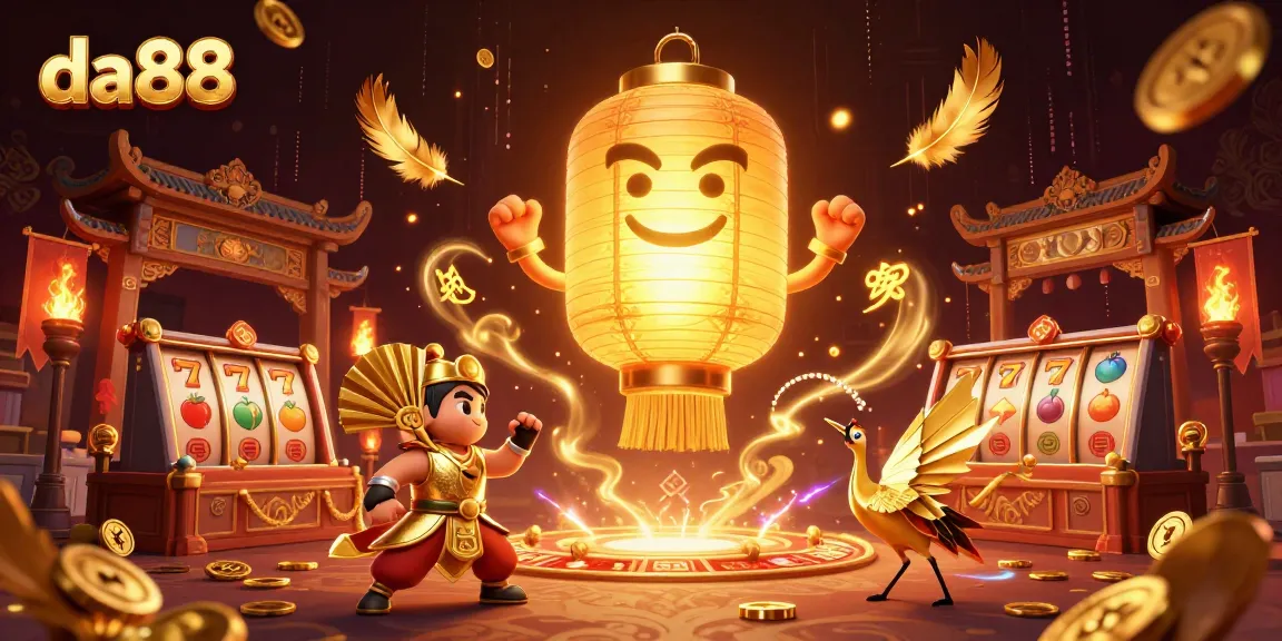 Experience thrilling wins with da88 in a vibrant online casino illustration.
